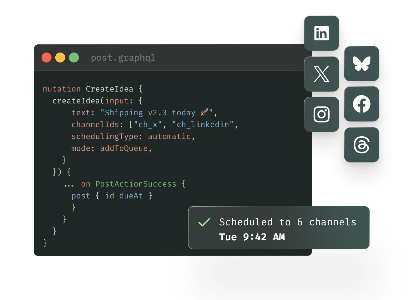 Endpoint GraphQL de la API de Postlane